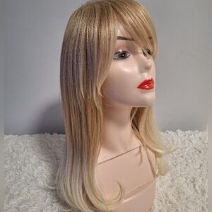 Blonde Ombre Human Hair Blend Wig